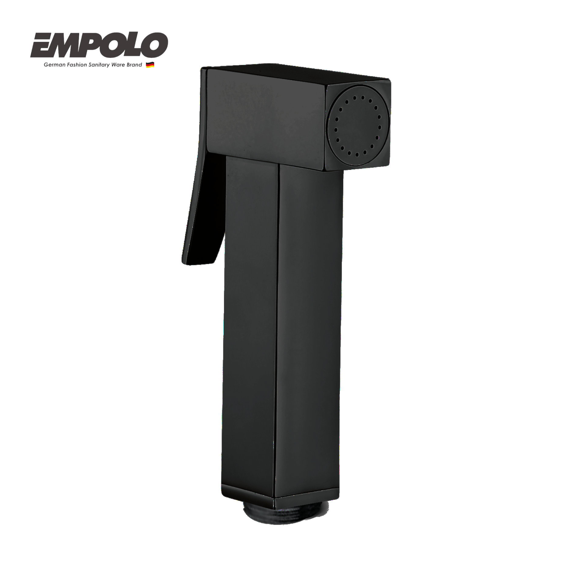 Bidet sprayer  set - brass - matte black