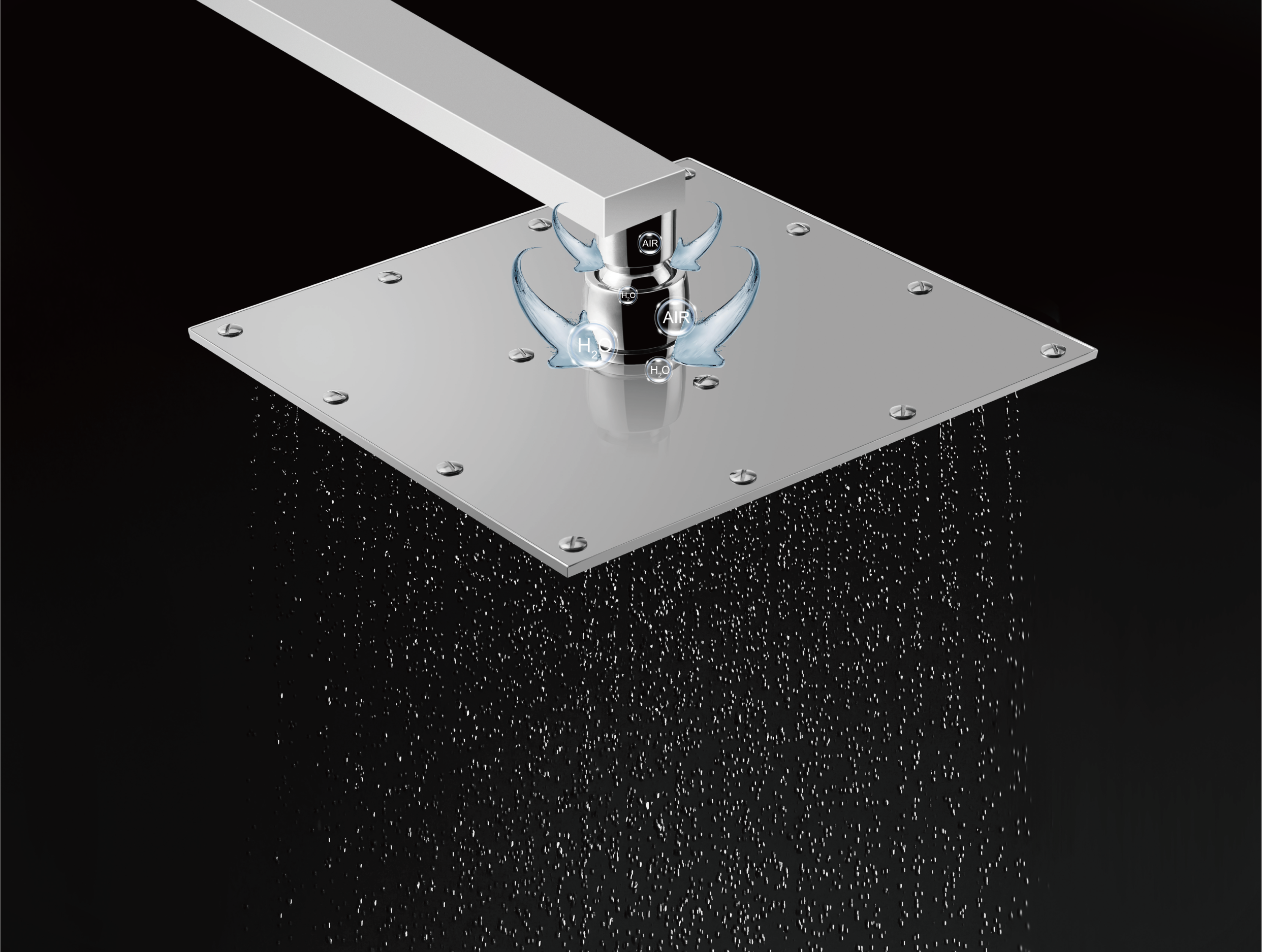 Ultrathin square shower head - Brass