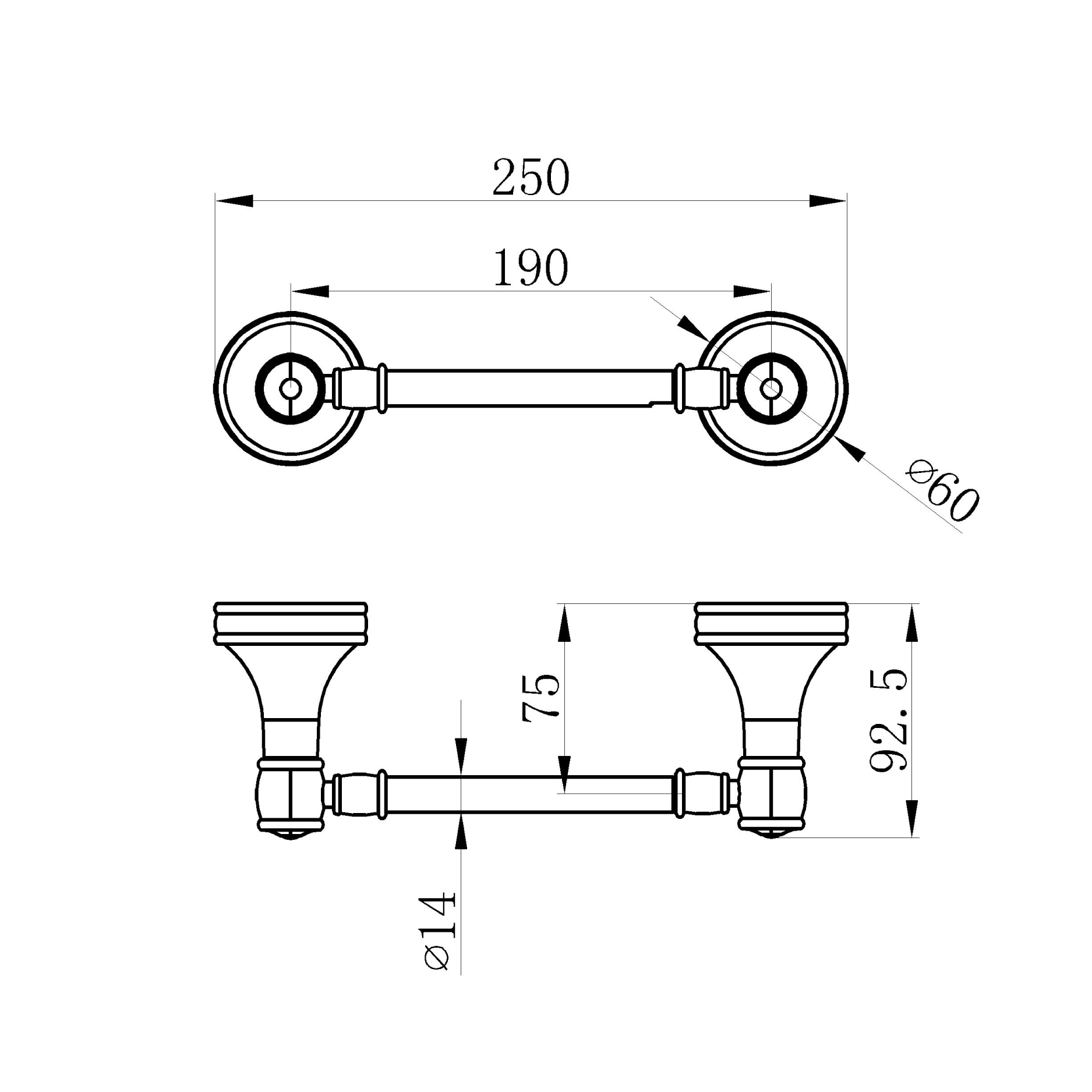 Paper holder - Brass & SS