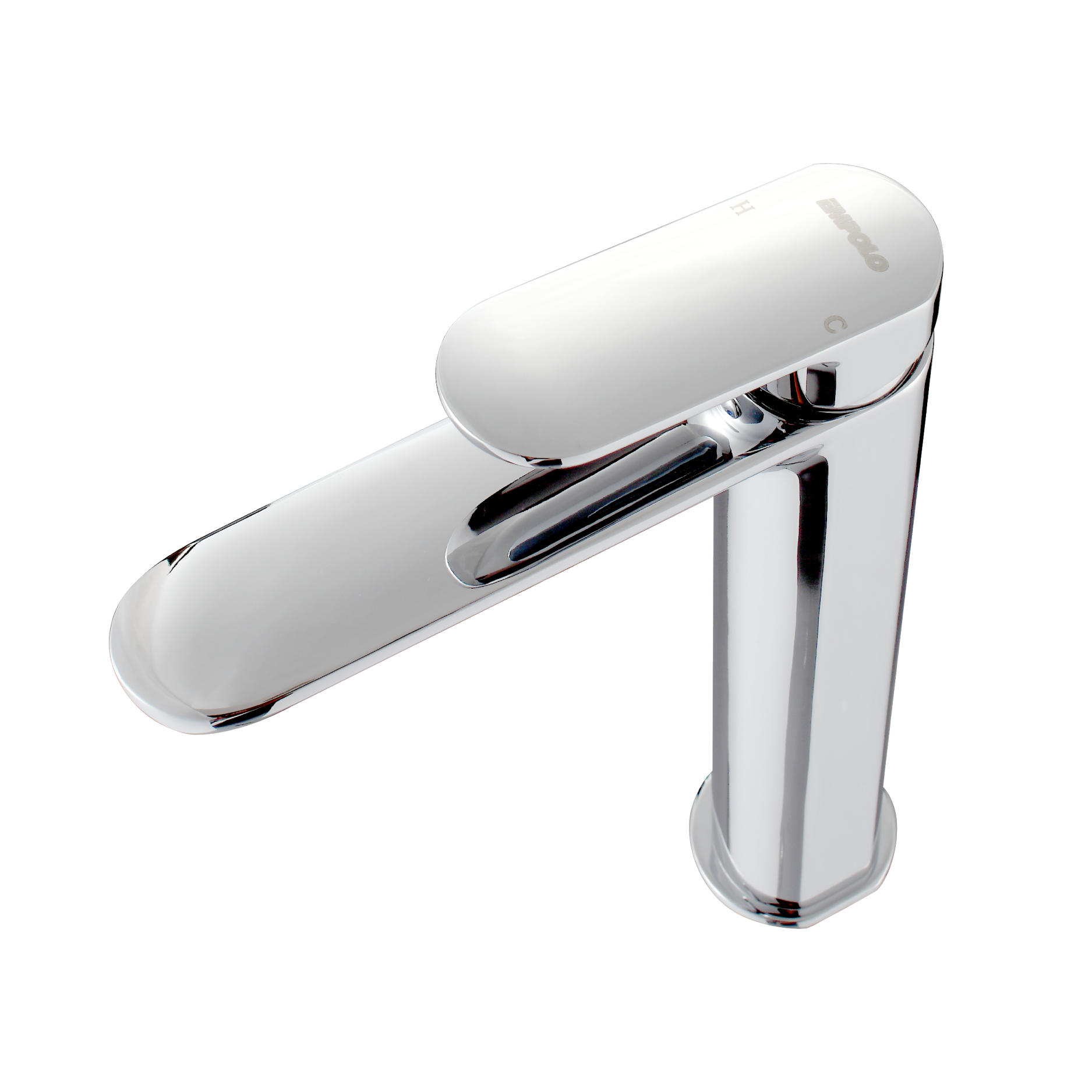 Tall basin tap - Brass -  Hot & cold
