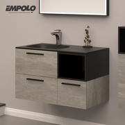 Artificial stone Basin - Glossy black