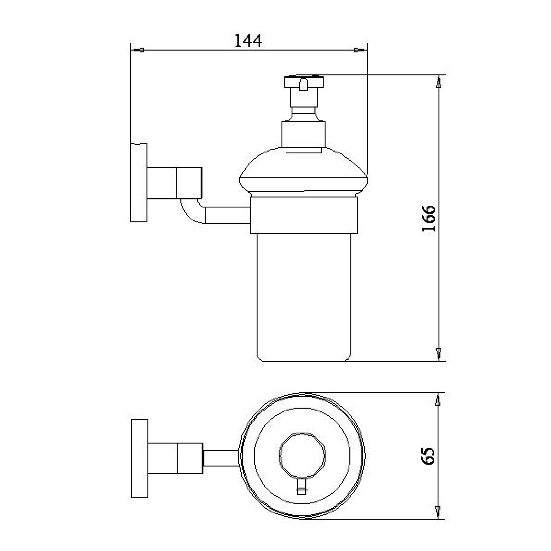 Liquid soap dispenser - SS