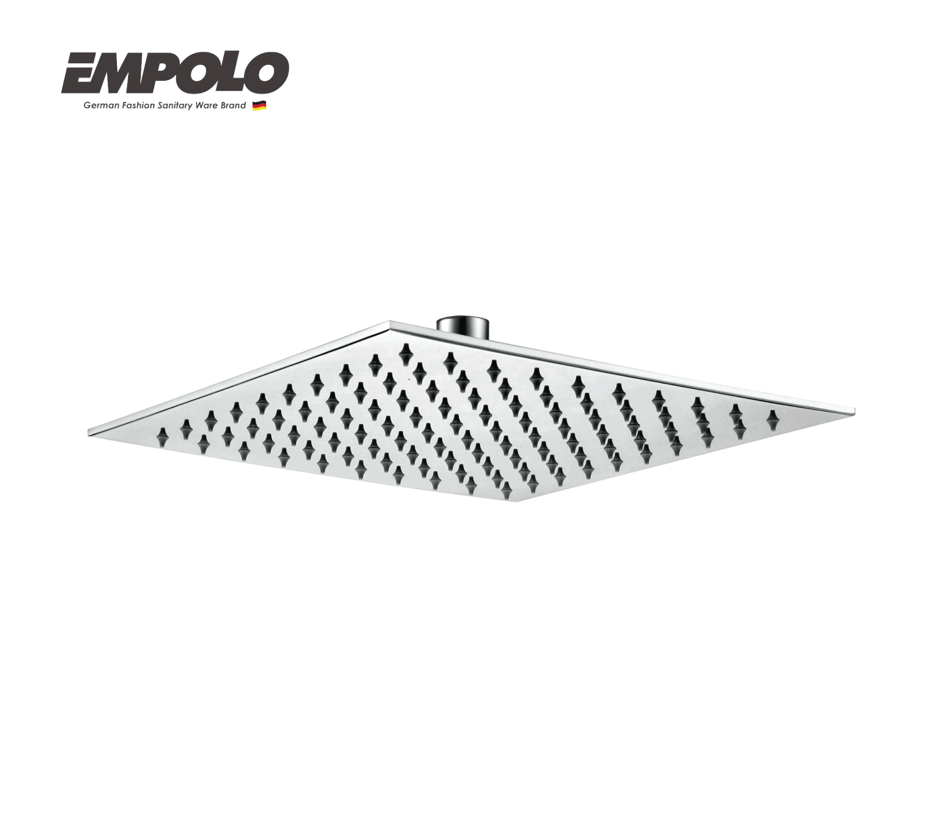 Ultrathin square shower head - Brass - Chrome