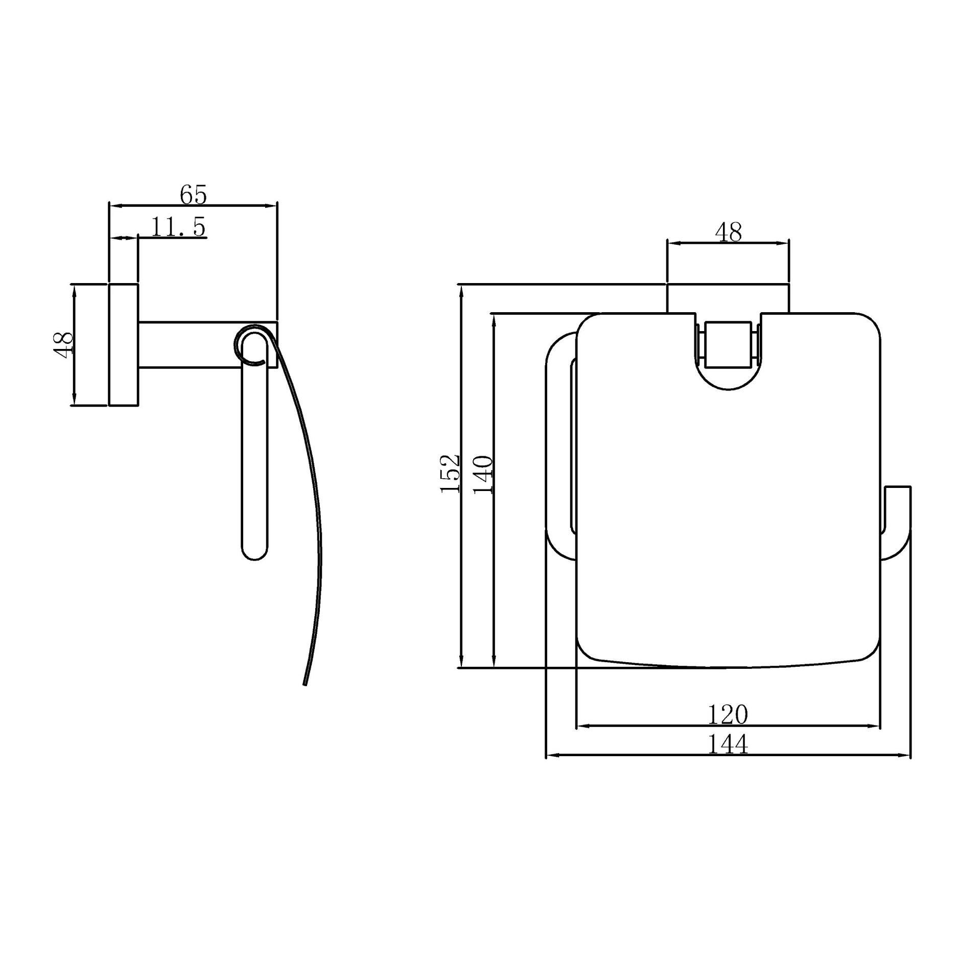 Paper holder - Brass