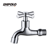 In-wall bib tap - Brass - Chrome - Cold water