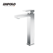 Tall basin tap - Brass -  Hot & cold