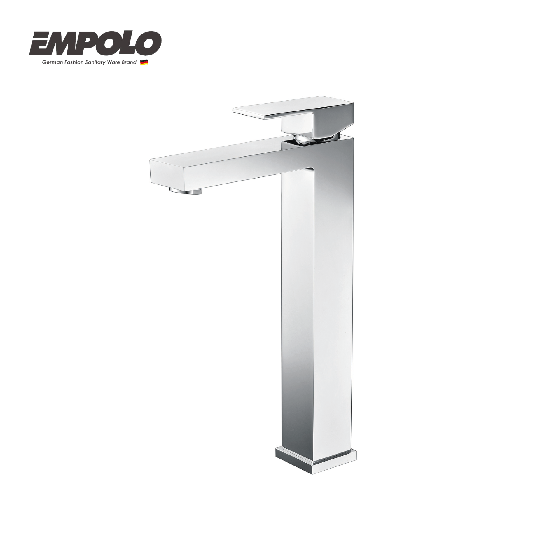 Tall basin tap - Brass -  Hot & cold