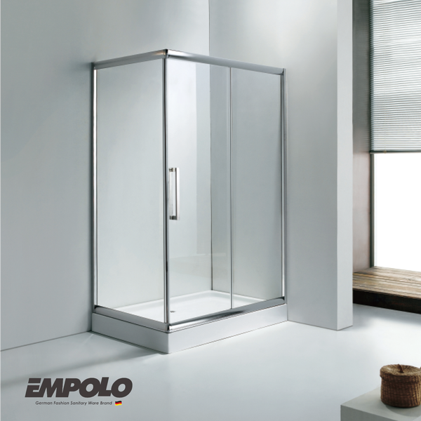 Shower room - without shower tray - Sandy Chrome frame