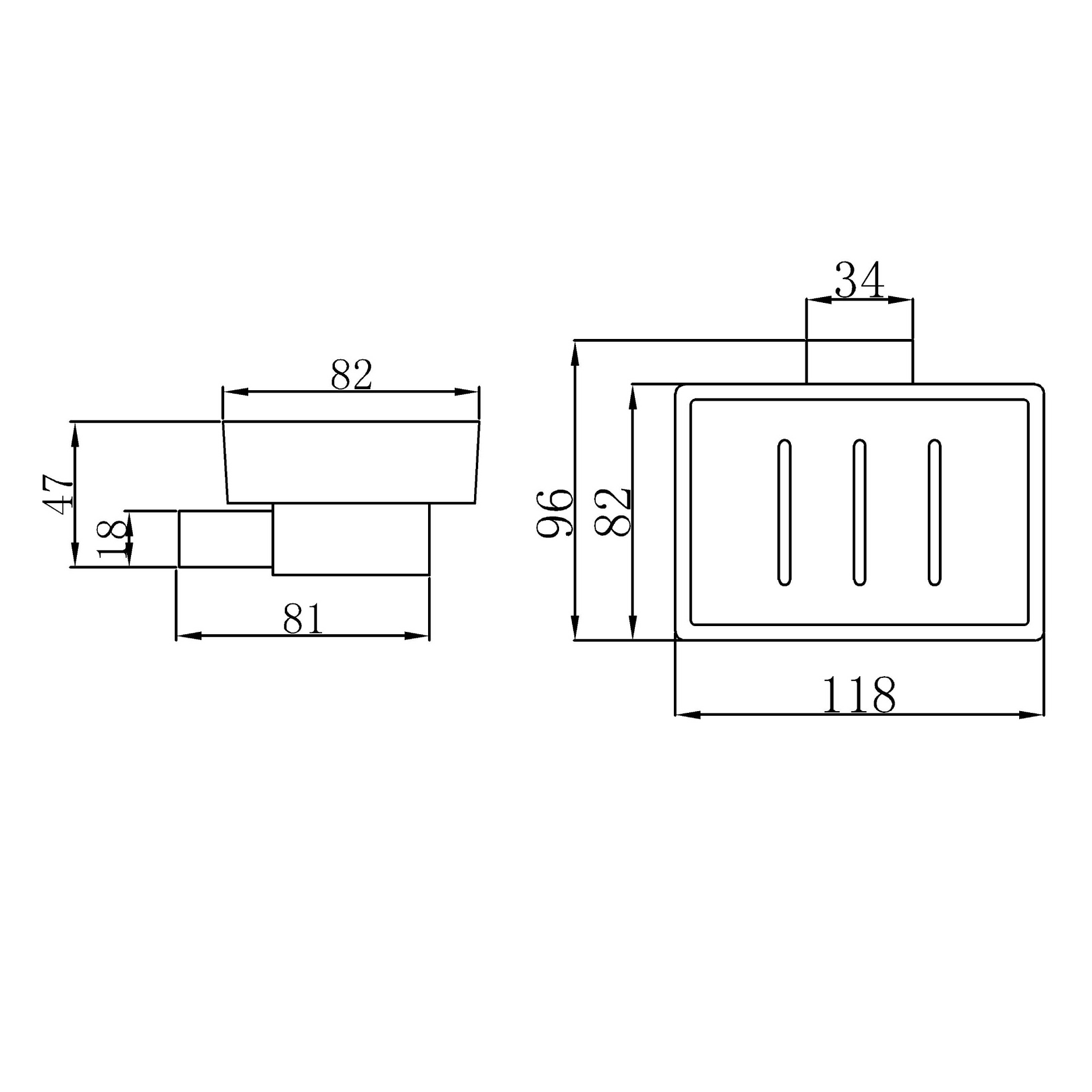 Soap dish holder - Brass