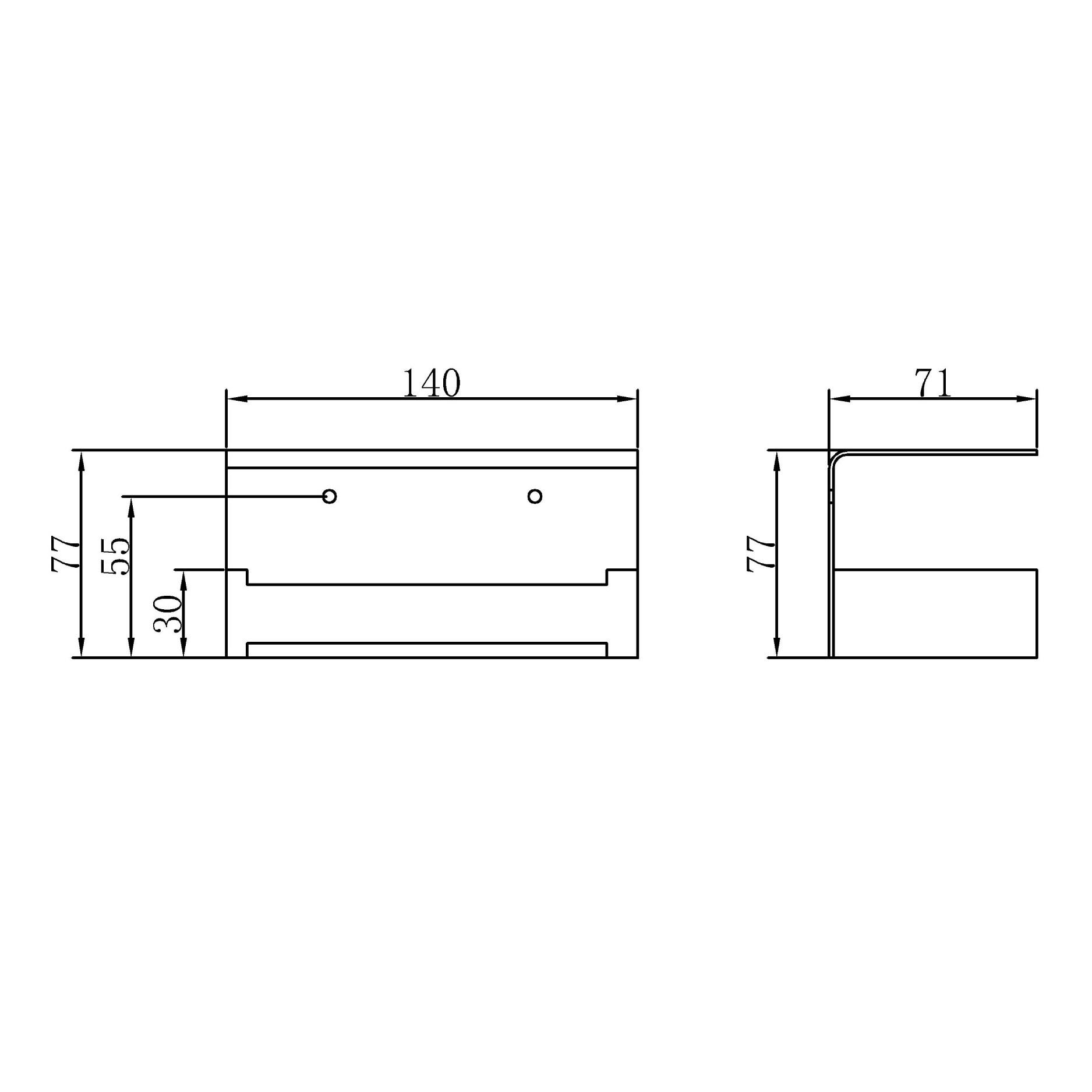 Paper holder - Brass