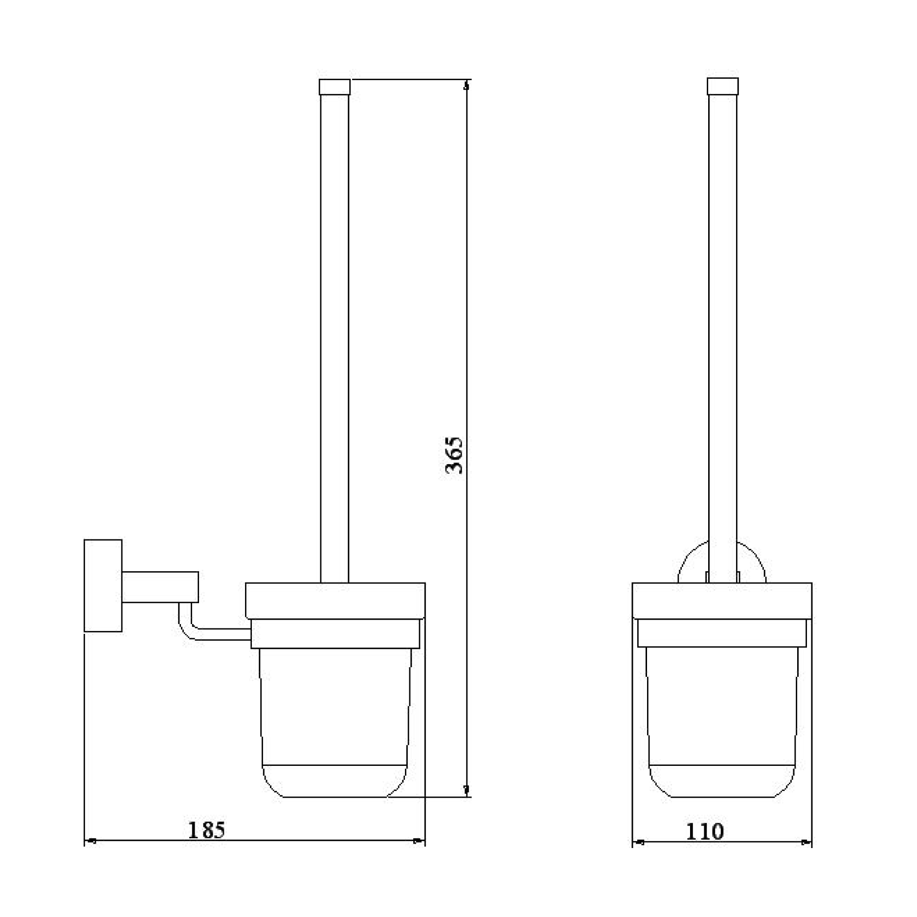 Toilet brush holder - SS