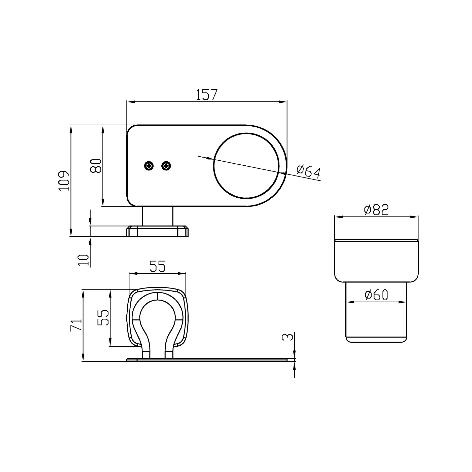 Tumbler holder - Brass