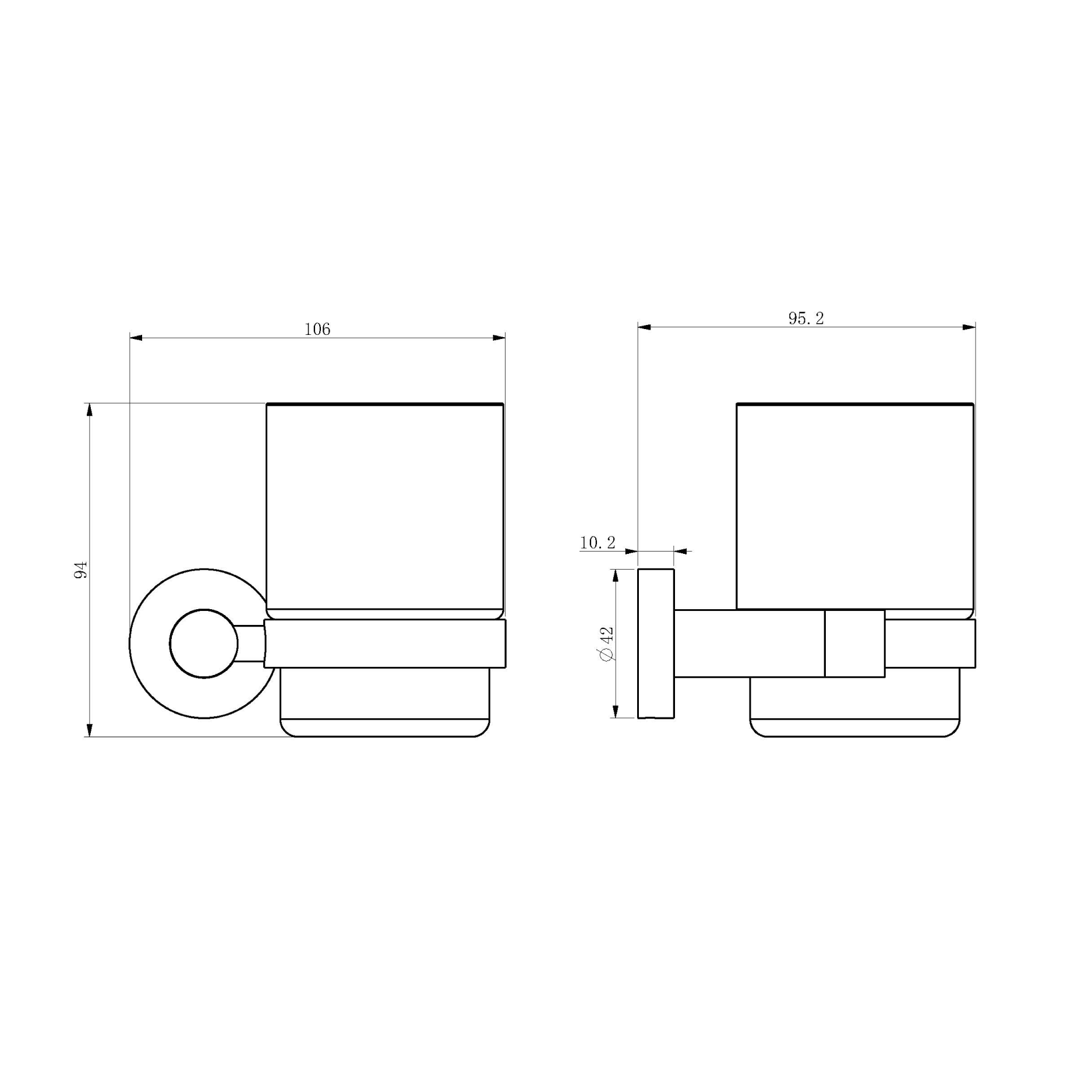 Tumbler holder - Brass
