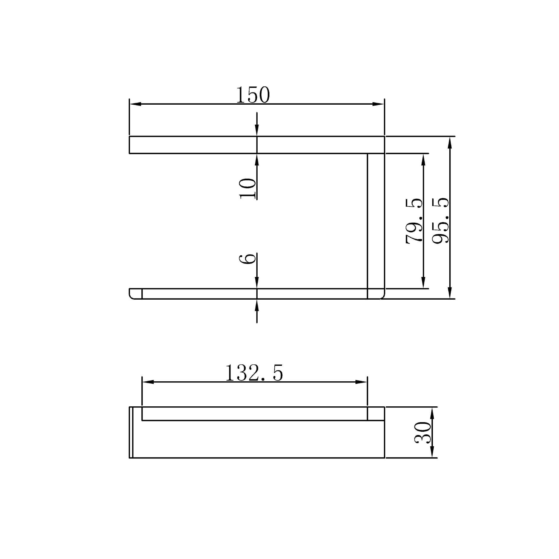Toilet paper holder - Brass