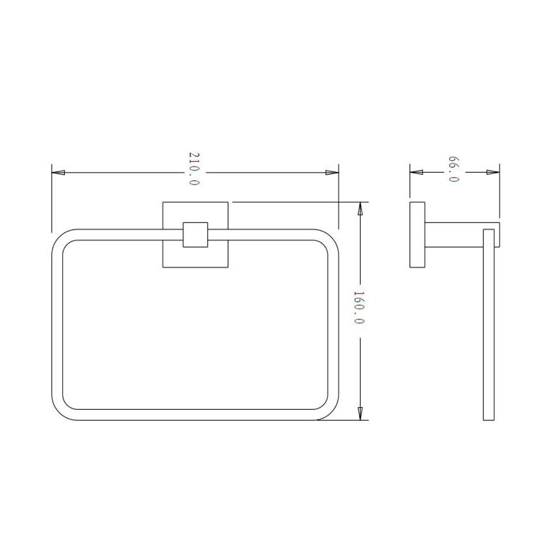 Towel ring - Brass & SS
