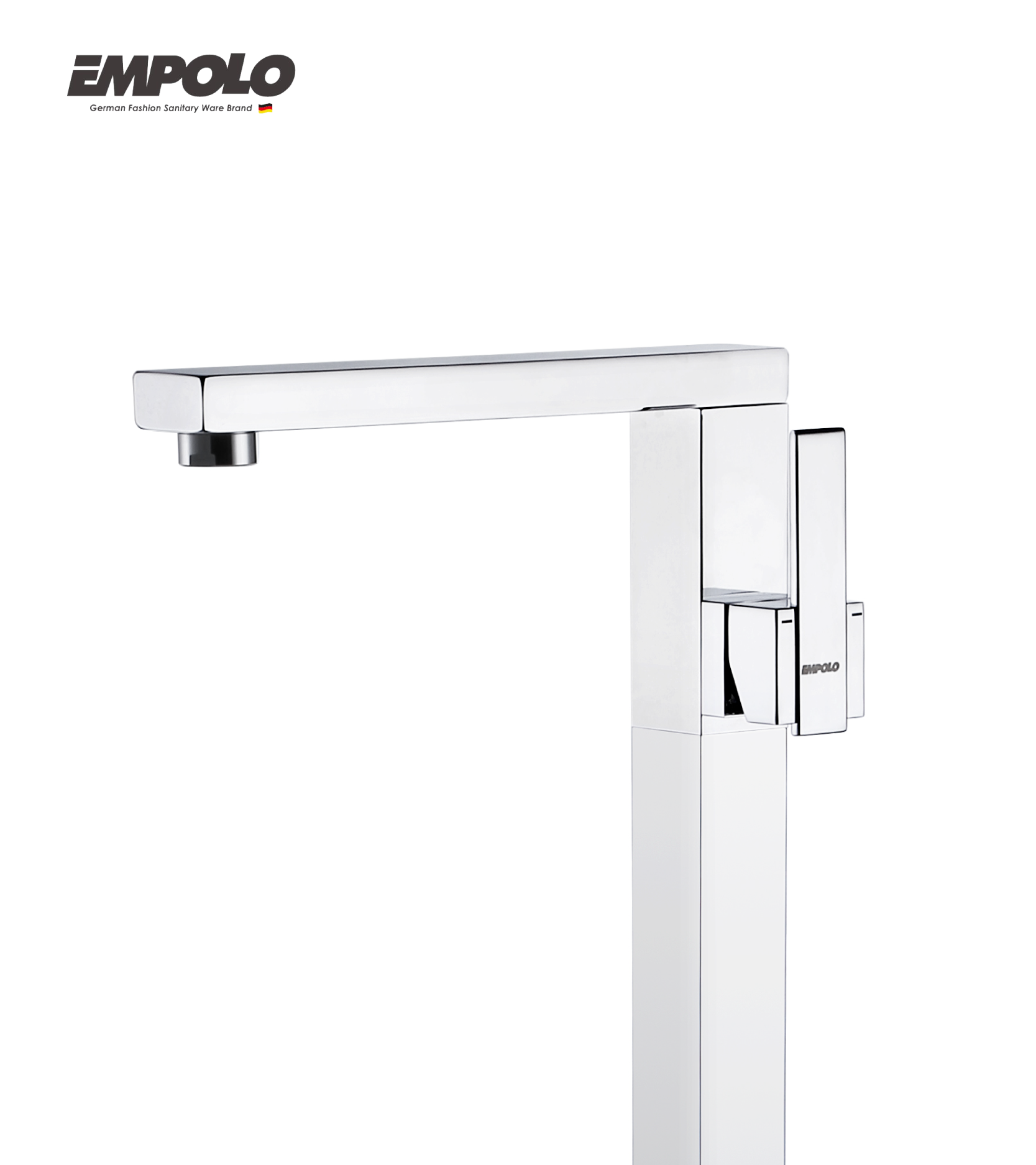 Floor mount basin mixer - Brass