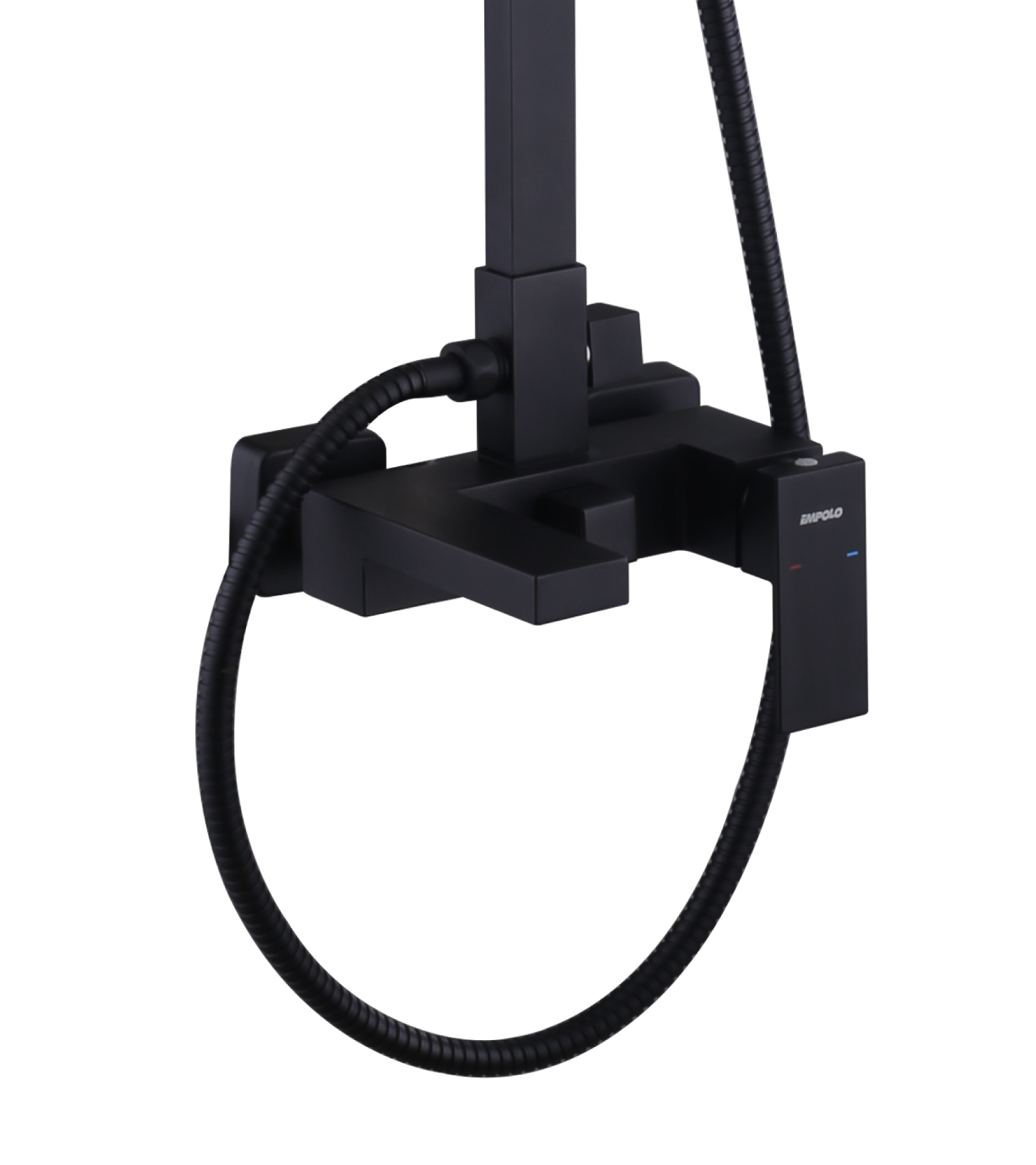 Rain shower column - Matte black