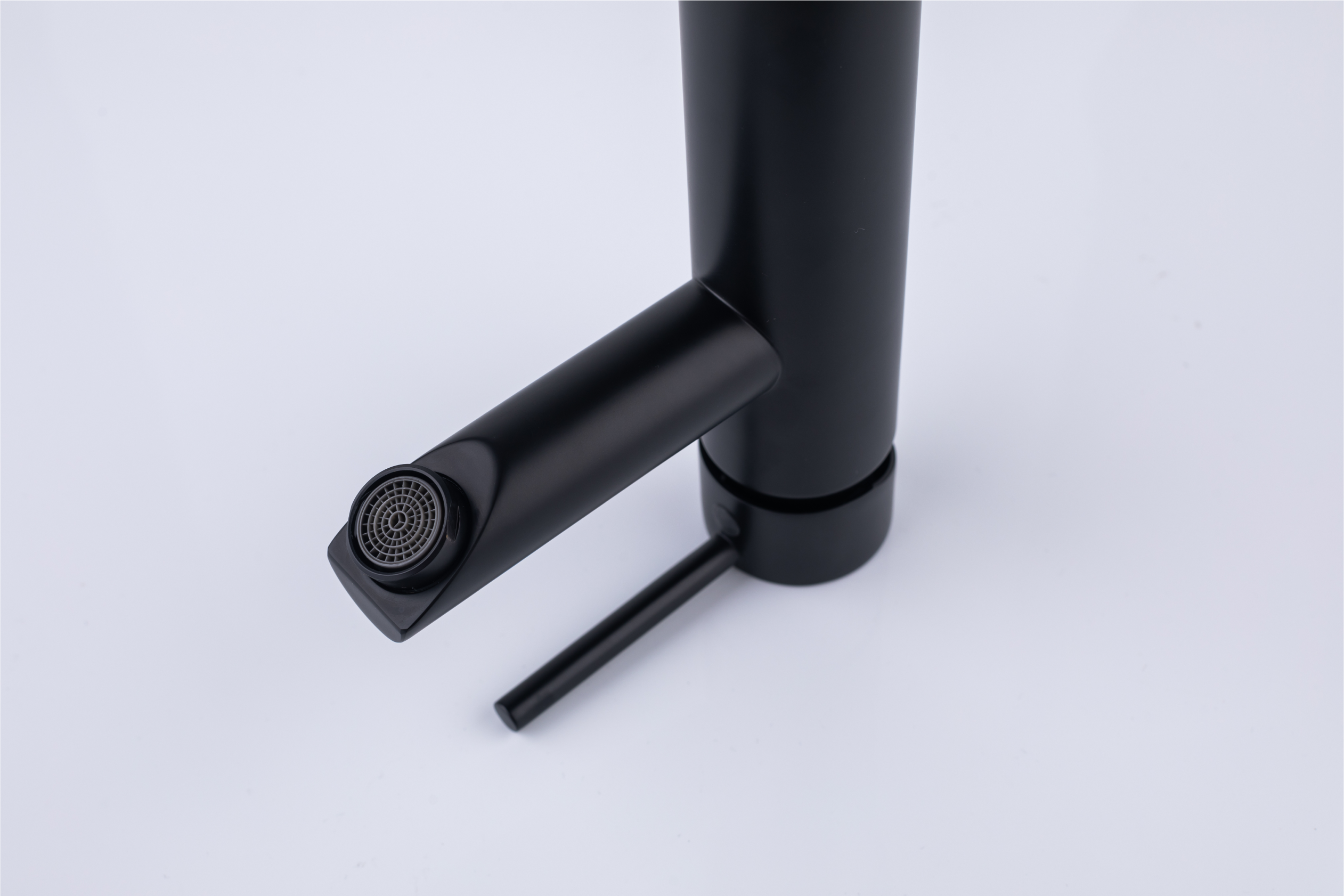 Basin tap - Brass - Matte black - Hot & cold