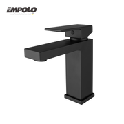 Basin tap - Brass - Matte black -  Hot & cold