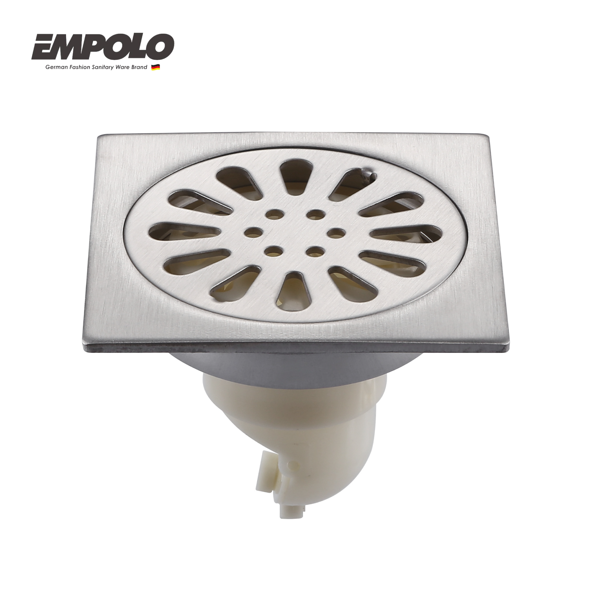 Floor drainer - 100x100mm - 304 SS