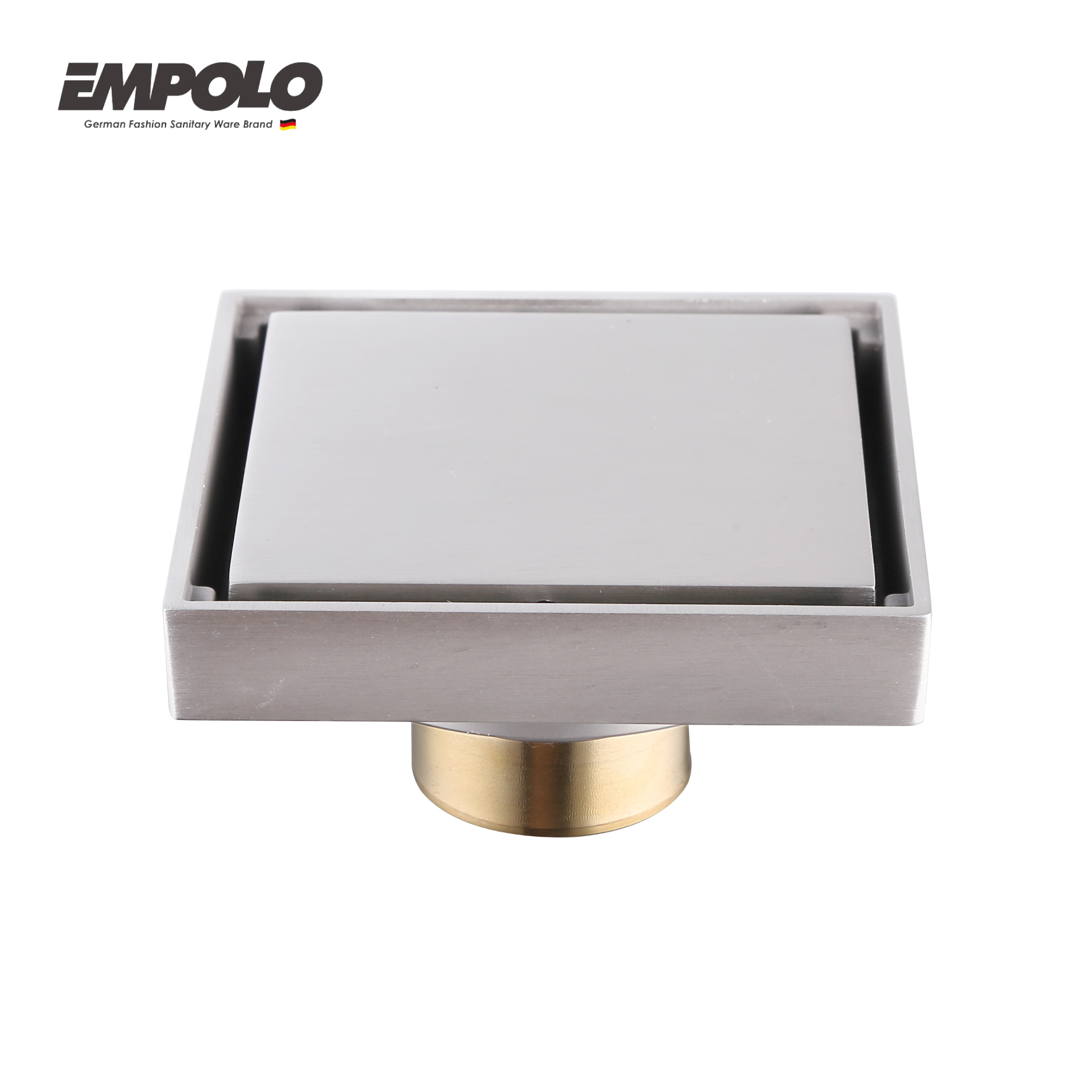 Floor drainer -100x100mm - brass