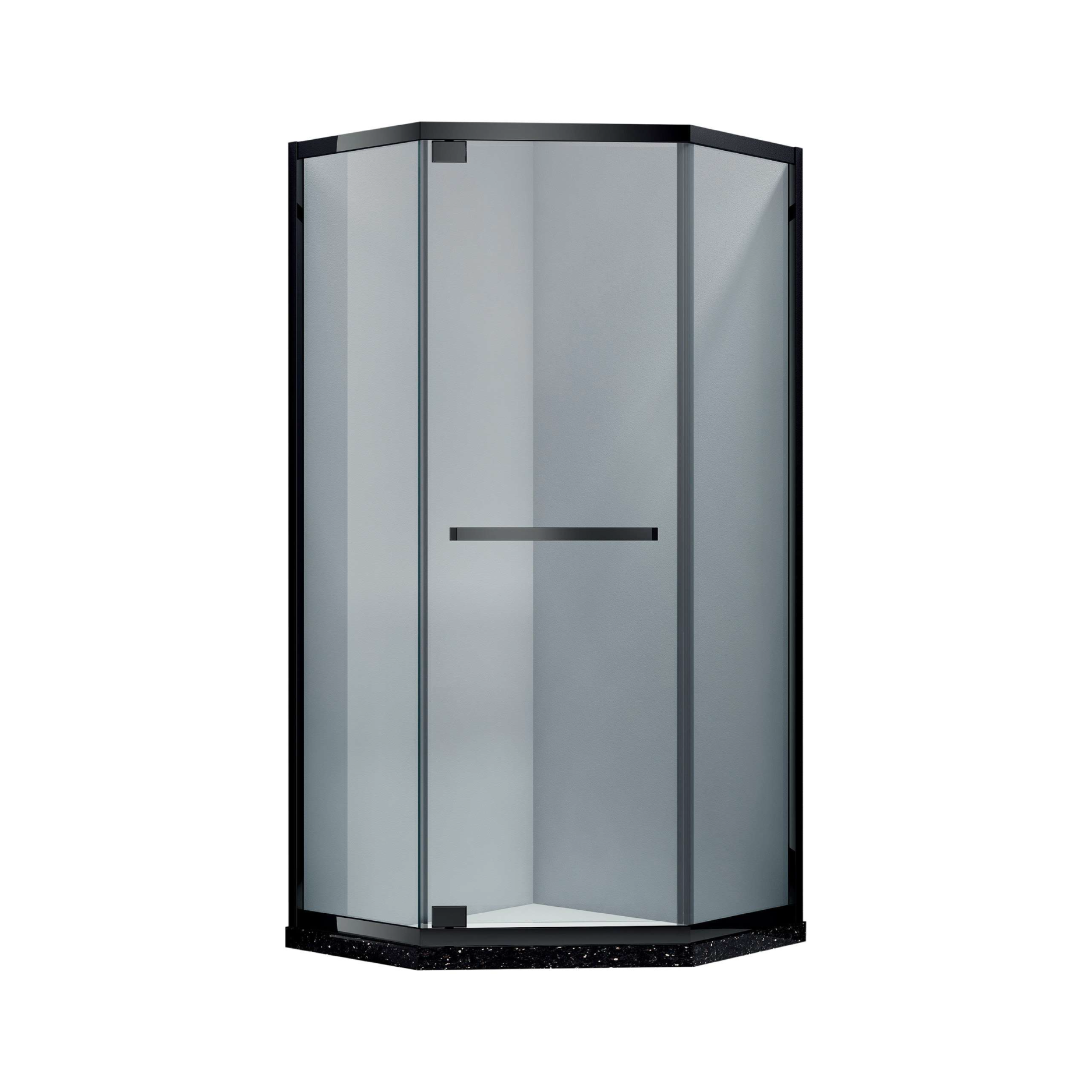 Shower room (without shower tray) - Matte black frame